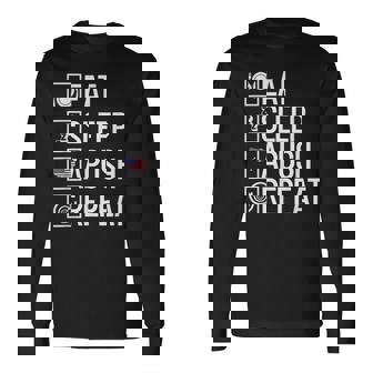Eat Sleep Apush Repeat Ap Us History Apush Long Sleeve T-Shirt - Thegiftio