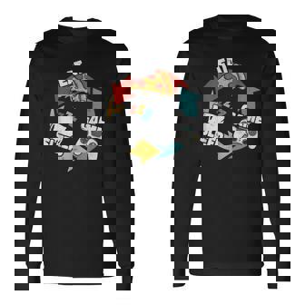 Eatleep Gameintage Retro Gamer Gaming Camiseta de manga larga - Regaloses