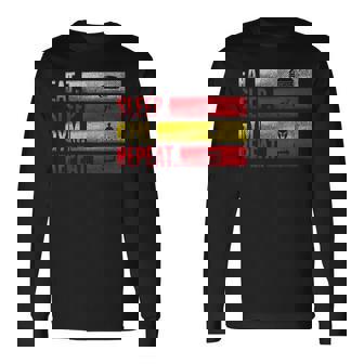 Eatleep Gym Repeat Repetición Para Deportes De Fuerza Y Fitness Camiseta de manga larga - Regaloses