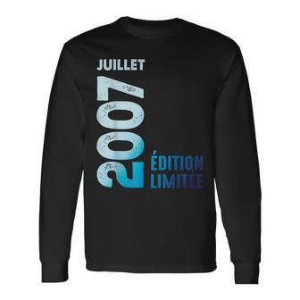Édition Limitée 2007 Juillet 2007 Rétro Année 2007Intage 2007 T-shirt à manches longues - Cadeauxyz