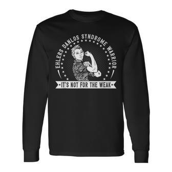 Ehlers Danlos Syndrome Warrior Zebra Stripes Eds Long Sleeve T-Shirt - Thegiftio