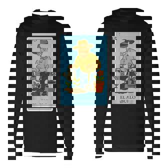 El Abuelo Spanish-Mexican Bingo For Abuela Long Sleeve T-Shirt - Monsterry