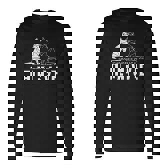 El Gato Dechrödinger Muertoivo Estudiante De Ciencias Camiseta de manga larga - Regaloses