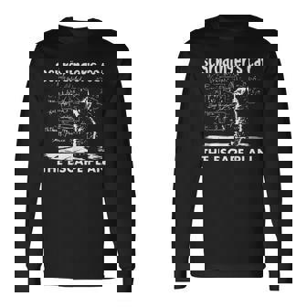 El Gato Dechrödinger El Plan De Escape Divertido Profesor De Ciencias Camiseta de manga larga - Regaloses