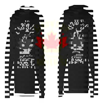 Elbows Up Canada Never 51 Canada Flag Stand Strong Long Sleeve T-Shirt - Monsterry