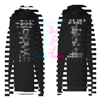 Electrónica Músicakull Devil Techno Music Festival Hardtekk Camiseta de manga larga - Regaloses