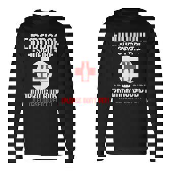 Emotionalupport Drinking Buddy Adultarcastic Humor 長袖Tシャツ - Kawaiitshirt