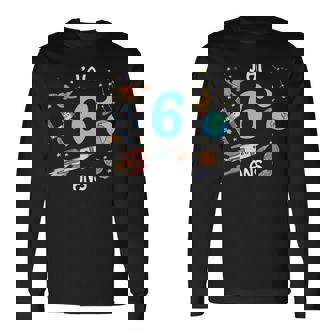 Enfant Astronaute Espace J'ai 6 Ans Anniversaireix Ans T-shirt à manches longues - Cadeauxyz