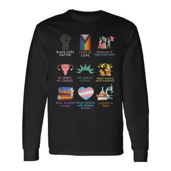 Equality Human Rights Words You Are Safe With Me Long Sleeve T-Shirt | Mazezy