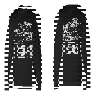 Esquís Esquiadores Esquiadores Esquiar Esquiar Apres Pista Regalo Camiseta de manga larga - Regaloses