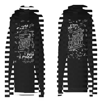 Everyday I'm Modeling Floral Speech Therapy SLP Pathologist Long Sleeve T-Shirt | Mazezy