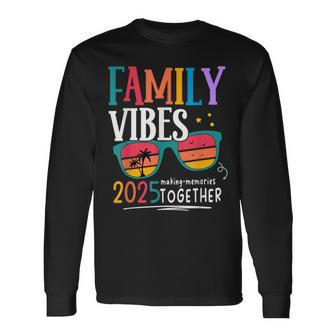 Family Vacation 2025 Beach Matching Summer Family Vibes Long Sleeve T-Shirt - Thegiftio UK
