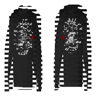 As Far As I Know I'm Delightful Monkey Biker On Back Long Sleeve T-Shirt - Monsterry