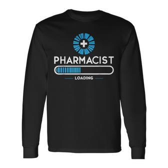 Farmacéutico Cargando Medicina Farmacia Estudiantes Farmacéuticos Camiseta de manga larga - Regaloses