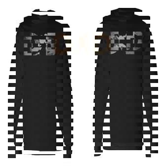 Fathers Day Orienteer Orienteering Dad Long Sleeve T-Shirt | Mazezy