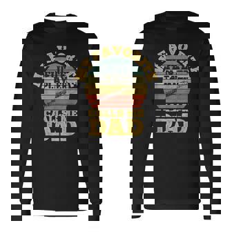 My Favorite Flute Player Calls Me Dad Flutist Father's Day Long Sleeve T-Shirt | Mazezy