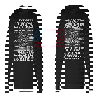 My Favorite Sailor Calls Me Grandma Proud Sailor’S Grandma Long Sleeve T-Shirt | Seseable CA