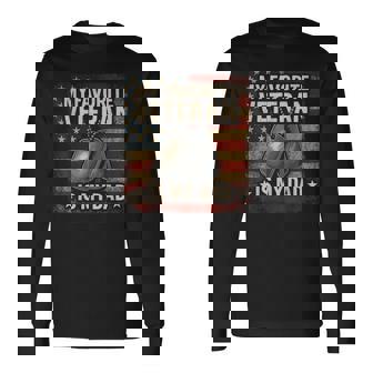My Favorite Veteran Is My Dad Veterans Day Long Sleeve T-Shirt | Mazezy