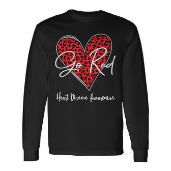 February Is Red Heart Health Heart Disease Awareness Chd Long Sleeve T-Shirt - Thegiftio UK