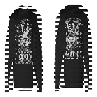 Feelin Nauti Boat Captain Pontoon Sailing Sailor Long Sleeve T-Shirt | Mazezy