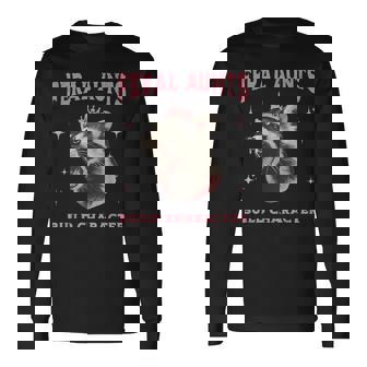 Feral Aunts Build Character Possum Cool Aunts Club Long Sleeve T-Shirt - Monsterry