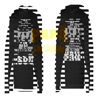 Festa Del Papa Festa Del Papà Papà Padre Maglietta a maniche lunghe - Novitaregali