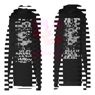 Fiesta De Décimo Cumpleaños De Axolotl Camiseta de manga larga - Regaloses