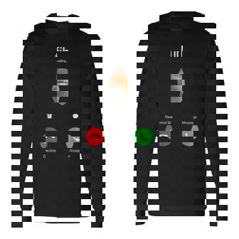 Fih Calling Misspelled Fish Phone Call Cute Fish Meme Long Sleeve T-Shirt - Monsterry