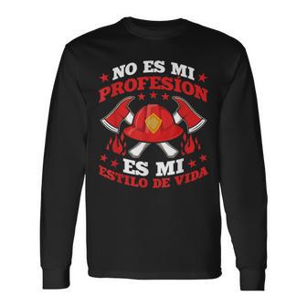 Firefighter Héroe Los Mejorese Convierten En Bomberos Camiseta de manga larga - Regaloses