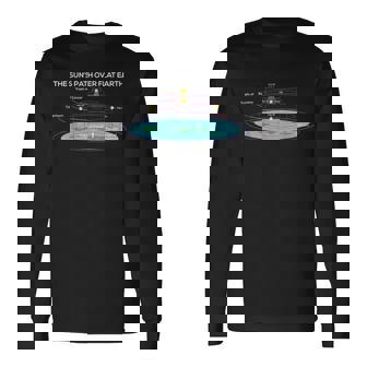 Flat Earthociety 太陽への道 フラットアース 長袖Tシャツ - Kawaiitshirt