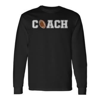 Football Coach Uniform Costume Long Sleeve T-Shirt - Thegiftio UK