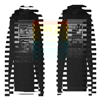 Never Forgeths Cassette Diskette 70S 80S 90S Divertido Regalo Camiseta de manga larga - Regaloses