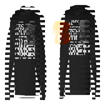 Fox Red Labrador Owner Long Sleeve T-Shirt - Monsterry