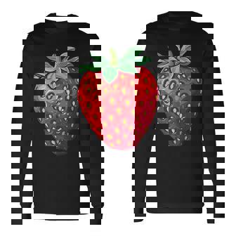 Fraise Costume Fruit Carnaval Fruitségétalienegan Été T-shirt à manches longues - Cadeauxyz