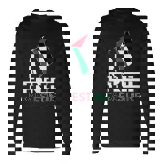 Free Palestine Libre Palestina Gaza Manga Larga Camiseta de manga larga - Regaloses