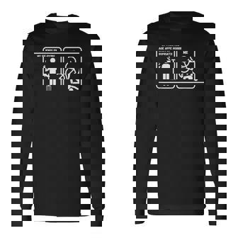 My Friends Enjoying Age Appropriate Hobbies Long Sleeve T-Shirt - Monsterry