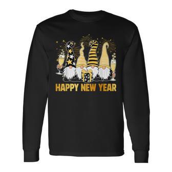 Frohes Neues Jahr 2026 Zwerge Trinken Champagnerilvester Langarmshirts - Geschenkecke