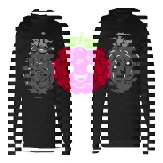 Fruite Framboises Minimaliste Mignon Petiteimple Framboise T-shirt à manches longues - Cadeauxyz