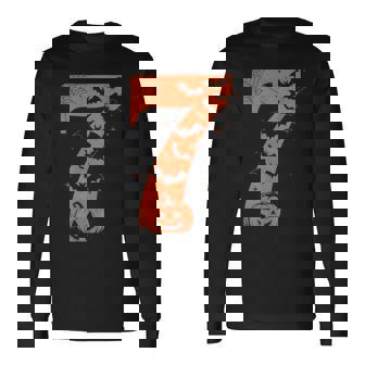Fun Six Seven 6 7 Meme Couples Halloween Long Sleeve T-Shirt | Mazezy