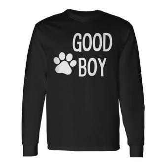 Fun Graphic-Xxx-Gay Sexy Clothes-Good Boy Long Sleeve T-Shirt - Thegiftio UK