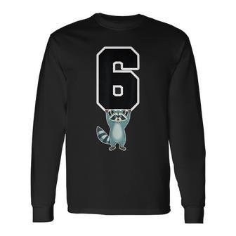 6 7 Matching Teachers Halloween Costume Raccoon Long Sleeve T-Shirt - Thegiftio UK
