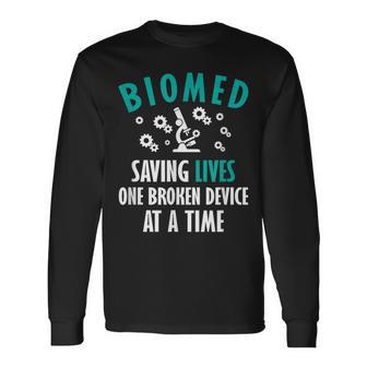 Biomed Tech Biomed Engineer Biomedical Technician Long Sleeve T-Shirt - Thegiftio UK