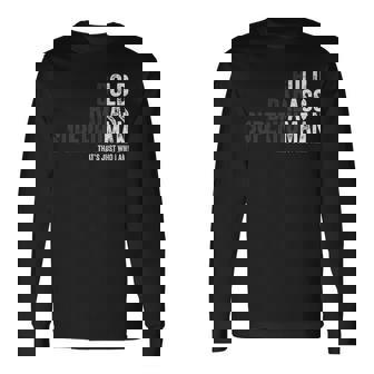 Bold Badass Superhuman Old Man Dad Grandpa Fathers Day Long Sleeve T-Shirt | Seseable CA