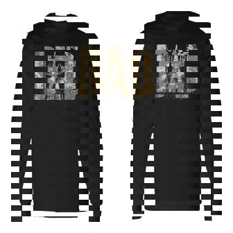 Camo Dad Hunting Camouflage Deer Father's Day Long Sleeve T-Shirt | Seseable CA