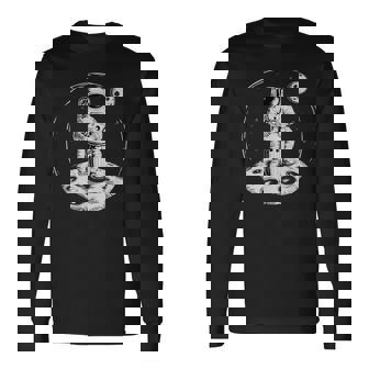 Conga Drummer Astronaut Playing Conga Musician Long Sleeve T-Shirt - Thegiftio