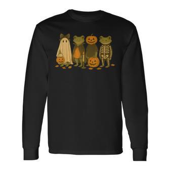 Cute Frog Halloween Costumes Long Sleeve T-Shirt - Thegiftio UK