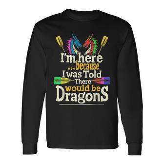Dragon Boat Paddle And Dragon Boat Racing Long Sleeve T-Shirt - Thegiftio UK