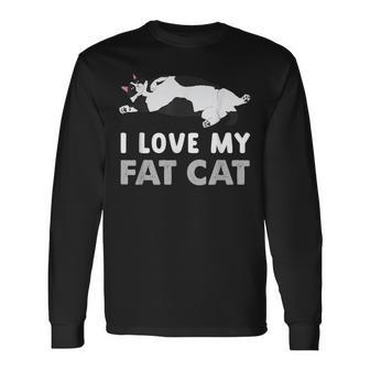 Fat Cat I Love My Fat Cat Long Sleeve T-Shirt - Thegiftio UK
