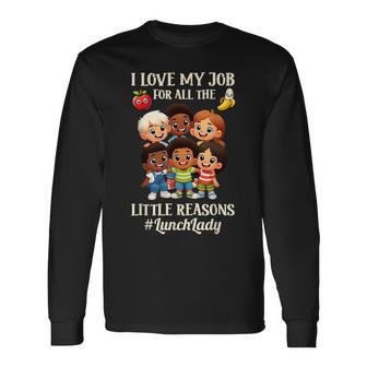 Lunch Lady School Aide Appreciation Graphic Long Sleeve T-Shirt - Thegiftio UK