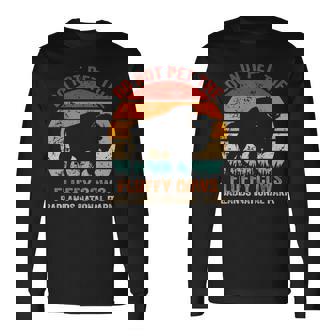 Do Not Pet The Fluffy Cows Badlands National Park Long Sleeve T-Shirt | Mazezy